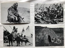 4 American Indian  post cards made in U.S.A.