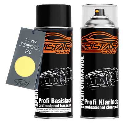 Autolack Spraydosen Set für VW Volkswagen B6 Jasmingelb Jasmin Yellow
