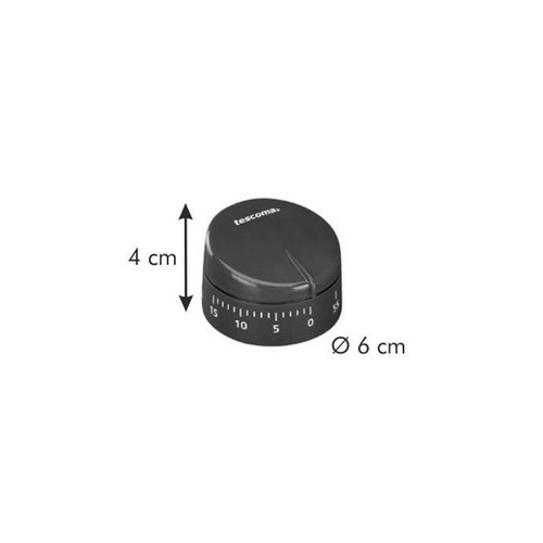 TESCOMA TIMER CUCINA 60 MINUTI FUNZIONAMENTO MECCANICO PRESTO CON MAGNETE ROSSO - Foto 2 di 2