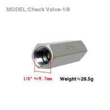 Pneumatic Check Valve 1/8 BSP Thread Female One Way non Air Gas Valve 5Pcs