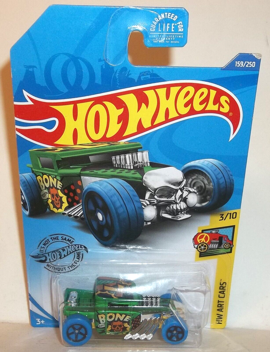 2020 HOT WHEELS 1:64 HW ART CARS 3/10 GREEN BONE SHAKER HW 159/250