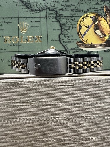 Ladies Rolex Oyster Perpetual Datejust 18k Gold Stainless Jubilee Linen 79173 - Picture 7 of 9