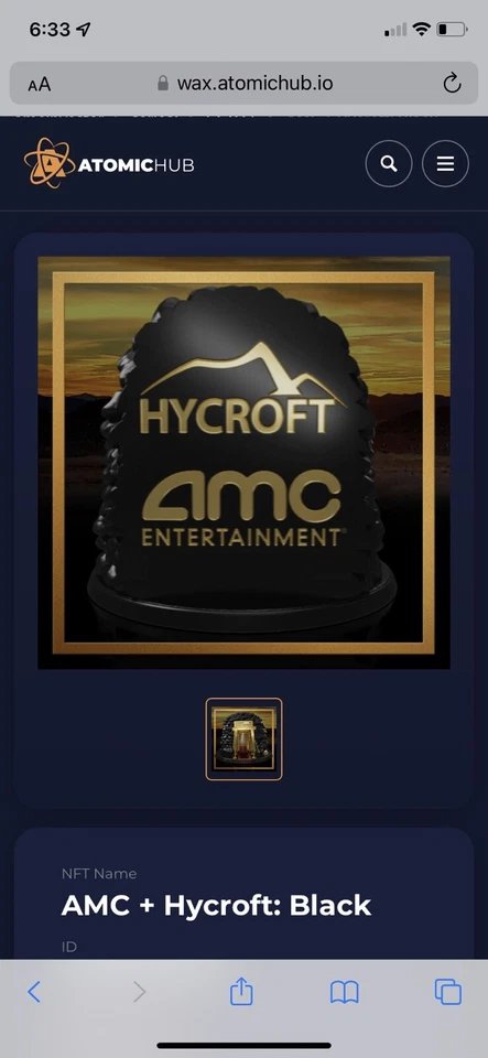 AMC Hycroft NFT 股东限量版 — 第 2/4 张图片