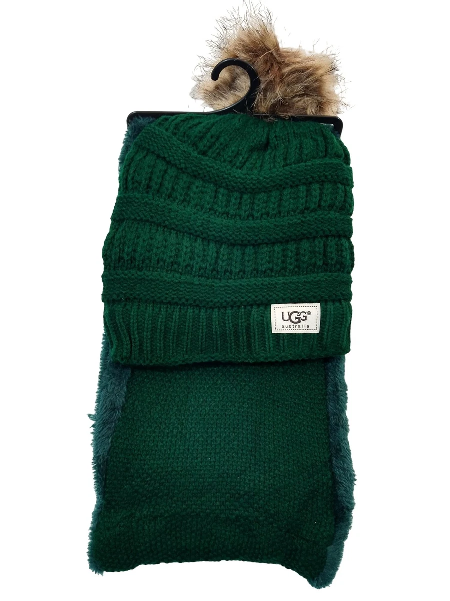 Womens ugg hat shop and scarf set