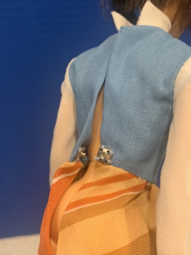 Vintage Barbie Doll Clothes Best Buy Outfit #9622 70’s Blue Brown Dress (2) - 第 7/7 張圖片