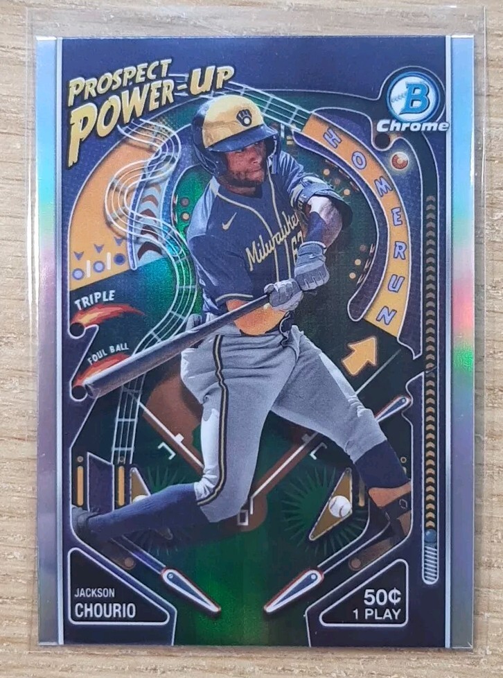 2024 BOWMAN CHROME PROSPECT POWER UP JACKSON CHOURIO #6 MILWAUKEE BREWERS