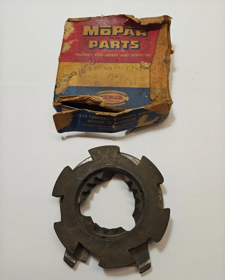 1951-1959 Dodge Plymouth Desoto Savoy placa de transmissão overdrive 1483762 NOS. - Imagem 3 de 4