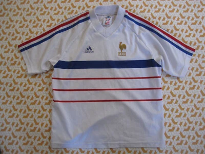 Maillot Equipe de France Mondial 1998 Vintage Jersey Adidas enfant - 12 ans - Photo 1/4