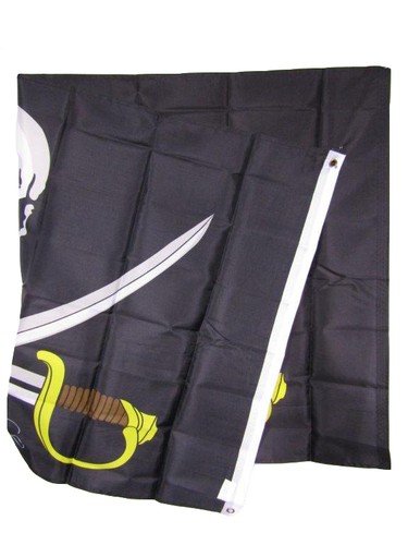 3x5 Jolly Roger Pirate Calico Jack Rackham Tampa Bay Flag 3'x5' Banner - Picture 5 of 5