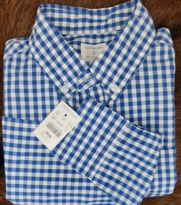 NWT! J Crew Crewcuts Boy's Plaid 100% Cotton Button Down Shirt! Size 12