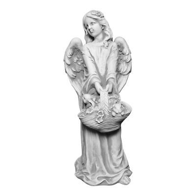Engel Figur Aus Steinguss – 63 Cm Hoch, 28 Kg, Frostsicher, Für Garten & Terrasse