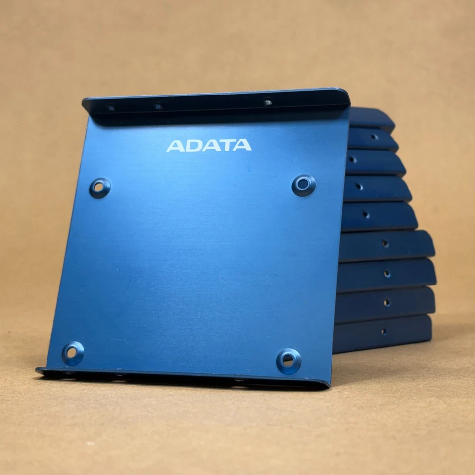 Lot of 10 - ADATA SSD Mounting Bracket Kit 2.5" to 3.5" Metal Bracket Blue - Image 2 of 4