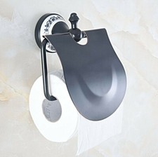 Oil Rubbed Bronze Toilet Roll Paper Holder Wall Mounted Toilet Tissue Bar Zba754