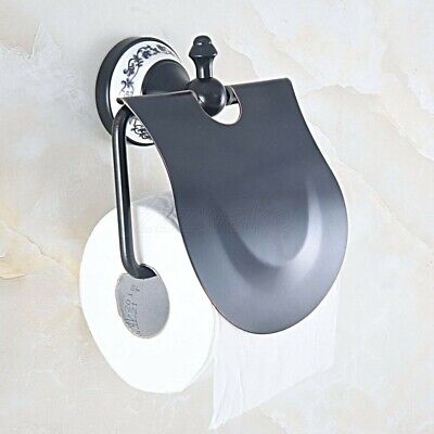 Oil Rubbed Bronze Toilet Roll Paper Holder Wall Mounted Toilet Tissue Bar zba459