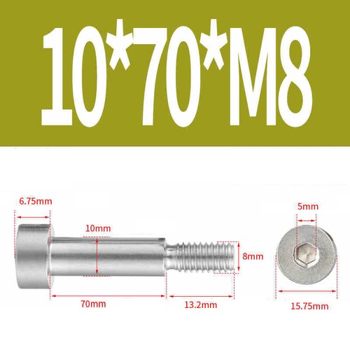 Tornillo de hombro de paso hexagonal interior M2 M2,5 M3 M4 M5 M6 M8 M10 acero inoxidable V2A A2 - Imagen 143 de 169