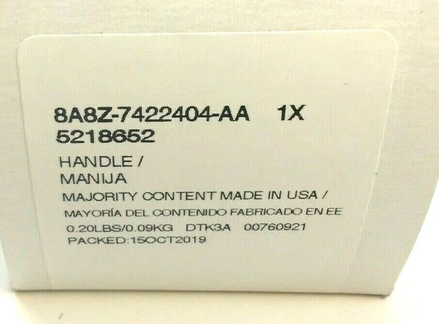 Manija de puerta cromada lado conductor pasajero exterior Ford Flex Lincoln MKX nueva OEM Foto 4 de 4