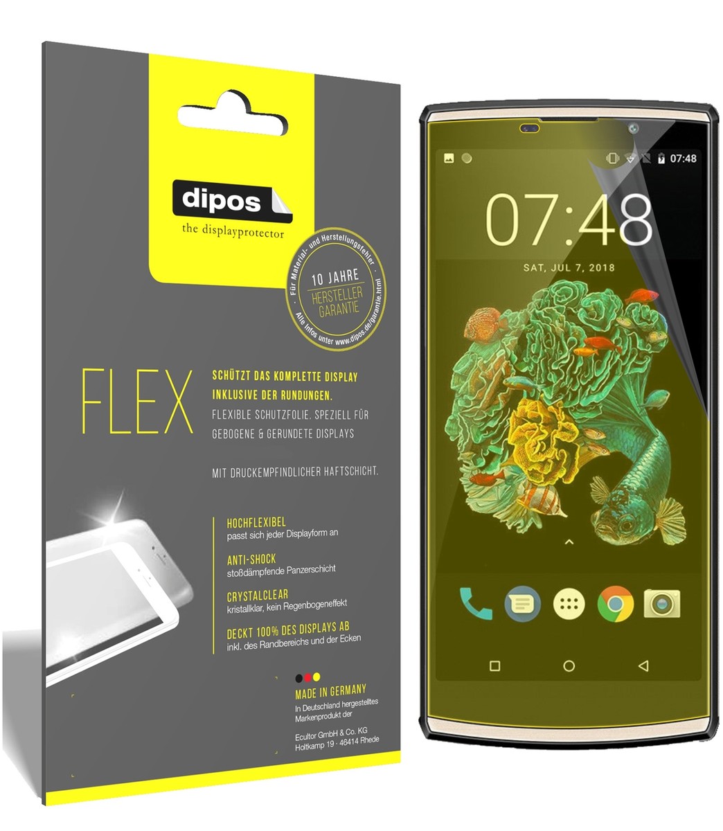 Dipos Pellicola Protettiva Per Oukitel K7 – Confezione Da 6 – Crystal Clear – Made In Germany