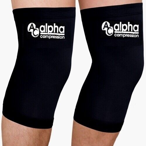 AC Kompression Knie Unterstützung Sleeve Bandage Sport Gelenk Schmerzlinderung Arthritis schwarz - Bild 4 von 4