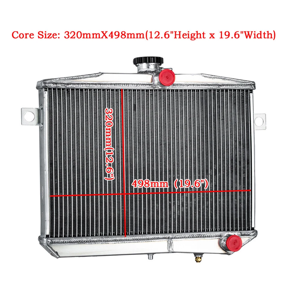 4 Rows Aluminum Radiator Fit 1959-1970 1961 Volvo Amazon P1800 W/B18 B20 GT MT Foto 3 de 4