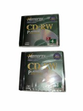 Genuine Memorex CD RW Platinum Discs 650 MB 75 Min Sealed Lot Of 3