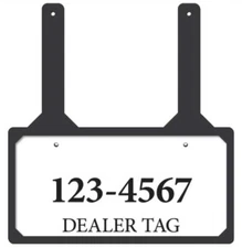 Rubber Demo License Plate Holder for Dealer Demo Tags & License Plates