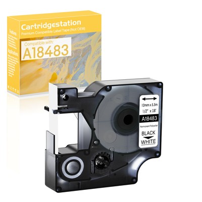 1PK Fits for Dymo Rhino PRO 1000 A18483 IND Permanent Polyester Label Tape 12mm