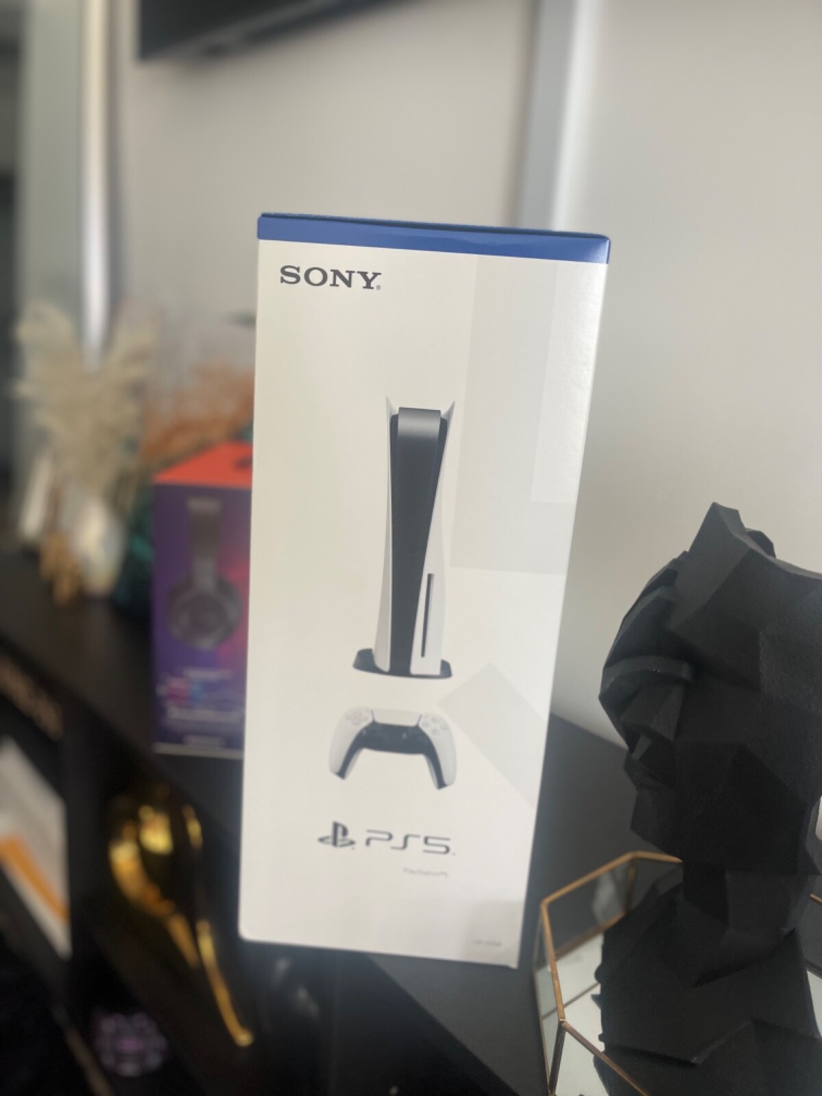 ps5 - playstation 5 disc console with JBL Quantum headset-Brand New-image