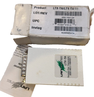 NEW LANTRONIX TWISTED PAIR TRANSCEIVER LTX-TA LTX-TA-11 LTXTA 10 BSE-T Ethernet