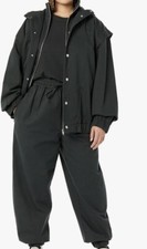 Rare/self All-gender Hooded Twill Bomber Jacket, Size-3