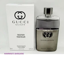 GUCCI GUILTY POUR HOMME * Cologne for Men * EDT * 3.0 oz (NEW IN WHITE BOX)