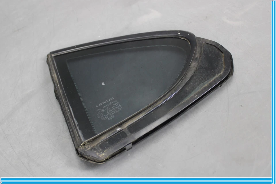 07-17 Lexus LS460 Puerta Trasera Izquierda Conductor Esquina Cuarto Ventana Vidrio Fabricante Original Foto 2 de 4