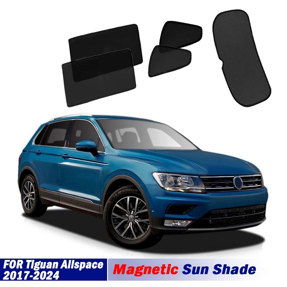 Car Sun Shades for VW for Tiguan for Allspace Bw 2016-2023 Magnetic Car Sun Shade Front Windshield Frame Rear Awning Side Windows Windshield (Colour: 5pcs F R Back Car Sun Shades for VW for Tiguan for Allspace Bw 2016-2023 Magnetic Car Sun Shade Front Windshield Frame Rear Awning Side Windows Windshield (Colour: 5pcs F R Back