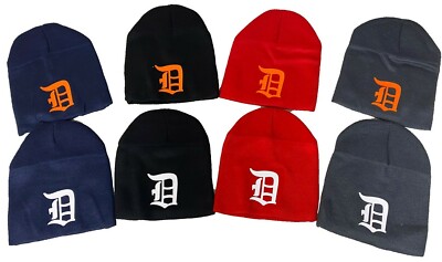 NEW DETROIT OLD ENGLISH D BEANIE HATS tigers winter knit cap skull baseball  cool - Main Image
