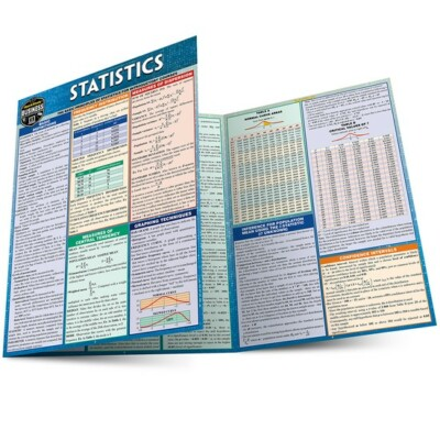 #ad Brand New; QuickStudy Statistics Laminated Study Guide $4.49