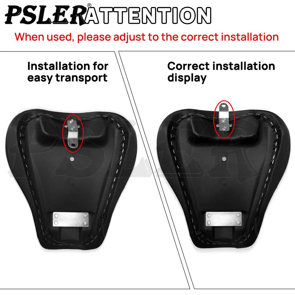 Front Driver Rider Solo Seat For Harley Sportster 883 1200 72 48 1983-2003 Foto 3 de 4