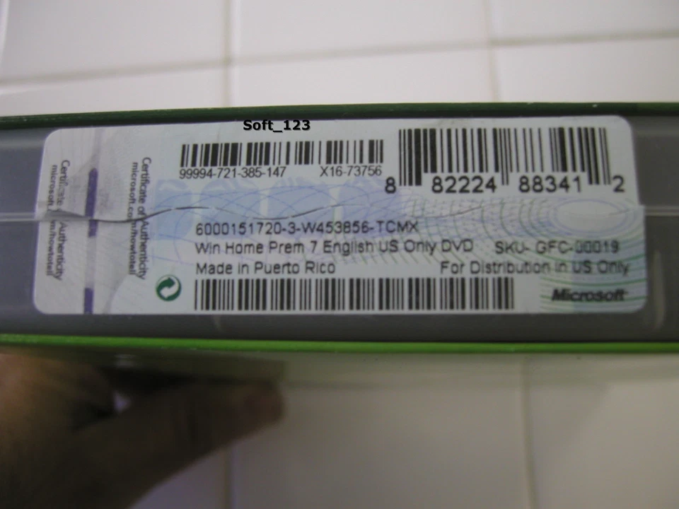 Microsoft Windows 7 Home Premium Full 32 Bit & 64 Bit DVD MS WIN =BRAND NEW BOX= - Image 3 of 3