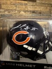 Lance Briggs Signed Chicago Bears Riddell Mini Helmet Schwartz COA