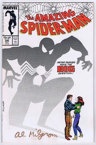 Amazing Spider-Man #290 VF/NM Signed w/COA by Al Milgrom 1987 Marvel Comics