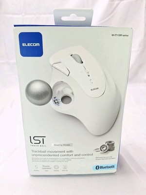 ELECOM Ergonomic Comfort Design Trackball IST Wireless 2.4GHz Connect M-IT11DRWH