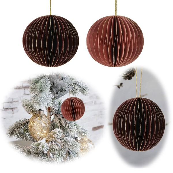 Papier Christbaum-Schmuck Gr. Auswahl Fsc HäNge-Deko AnhäNger Xmas Weihnachten-image