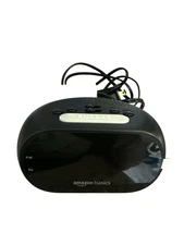 Amazon Basics Small Digital Alarm Clock With LED Display Nightlight Black