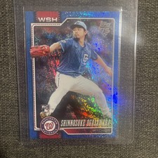 2026 Topps Series 1 Shinnosuke Ogasawara Blue Foil #'d /150 Rookie RC Nationals