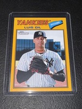 2026 Topps Heritage Yellow Border Luis Gil New York Yankees #123