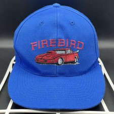 Vintage GM Pontiac Firebird Wool Baseball Cap Hat Adjustable Snapback Embroidery