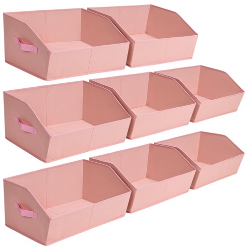 Closet Baskets for Shelves Trapezoid - Decorative Storage Baskets with Handle...