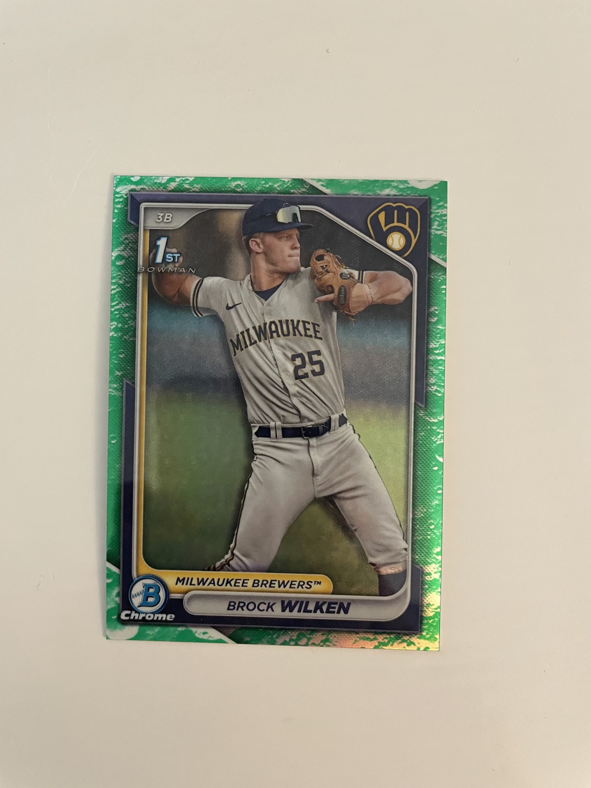 2024 Bowman - Chrome Prospects Brock Wilken #BCP-86 Lunar Glow Refractor (RC)