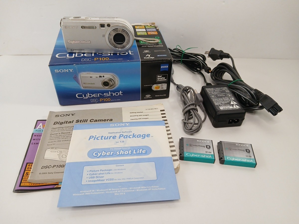 Sony Digital Camera Cyber-shot DSC-P100 5.1MP - 2 Batteries