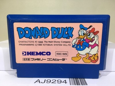 Donald Duck Nintendo Famicom NES Japan - AJ9294