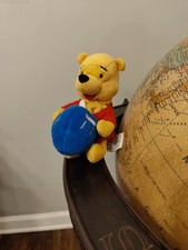 Disney Store 8" Mini Bean Bag Hanukkah Winnie The Pooh With Dreidel