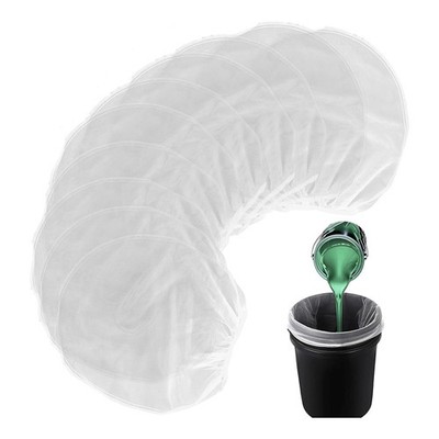 2X(10 Stück Farbsiebbeutel, 1 Gallone Farbfilter mit Elastischem Kordelzug,3252